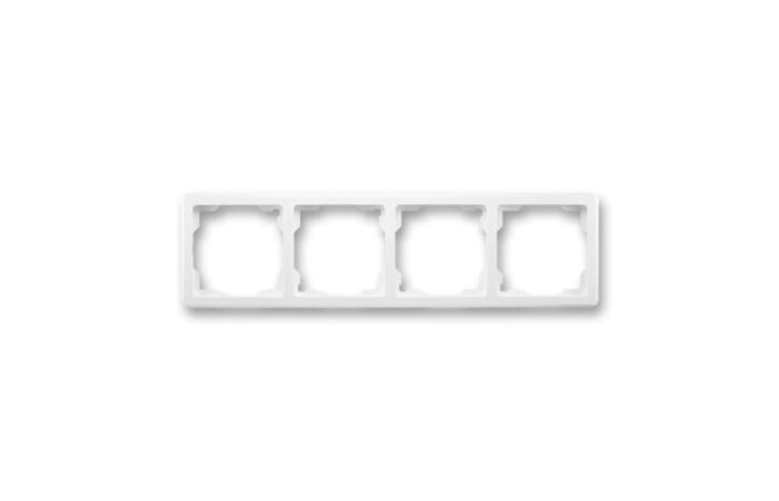 ABB SWING Rámeček 3901G-A00040 B1 čtyřnásobný, pro vodorovnou i svislou montáž, jasně bílá