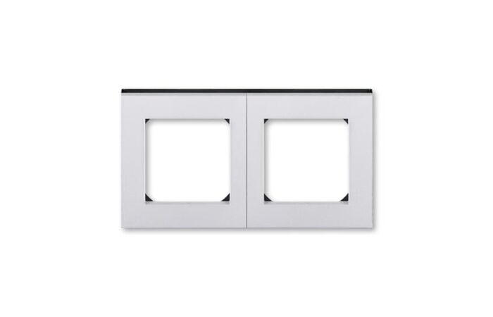 ABB LEVIT Rámeček 3901H-A05020 70 dvojnásobný, pro vodorovnou i svislou montáž, titanová/kouřová černá