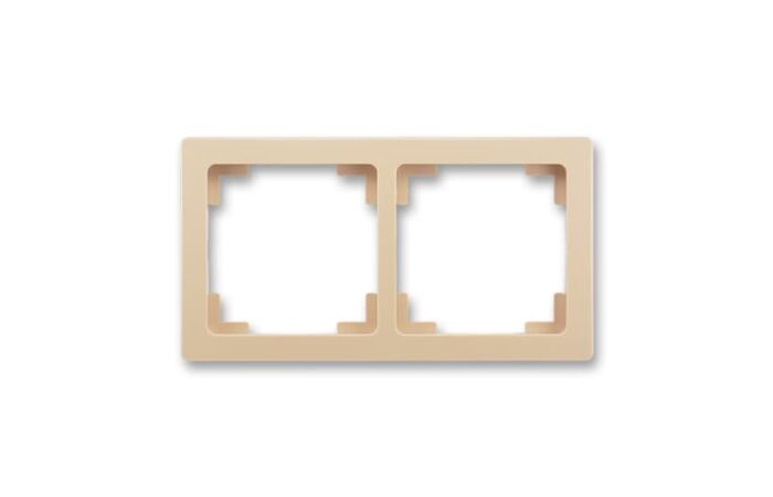 ABB SWING L Rámeček 3901J-A00020 C3 dvojnásobný, mocca