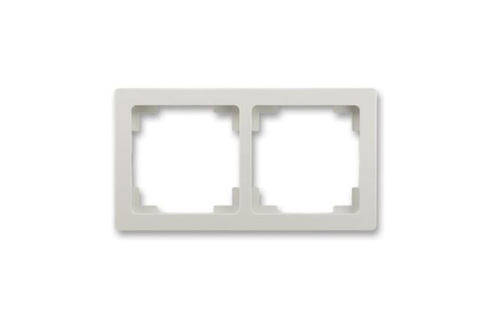 ABB SWING L Rámeček 3901J-A00020 S1 dvojnásobný, pro vodorovnou i svislou montáž, světle šedá
