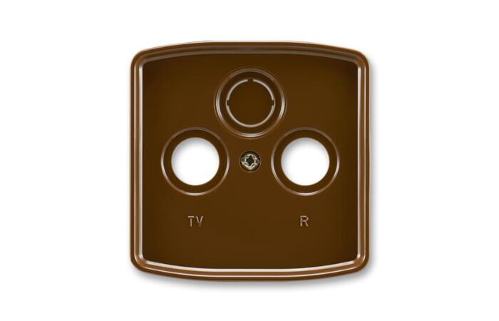 ABB Kryt TANGO 5011A-A00300 H zásuvky anténní s vylamovacím otvorem, hnědá