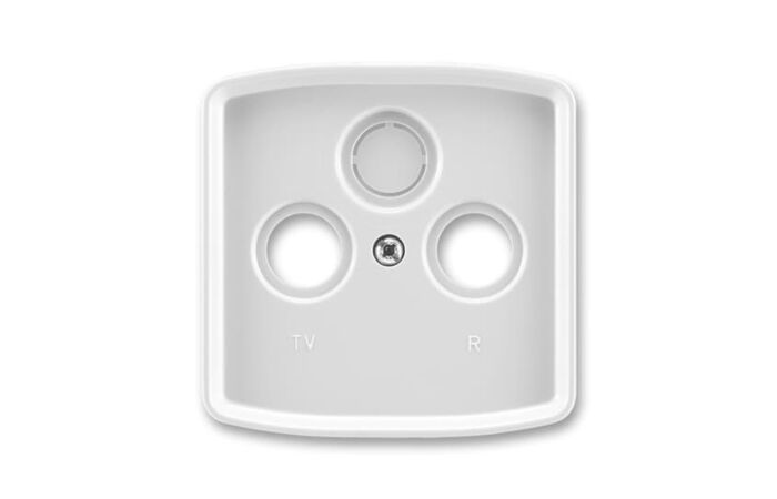 ABB Kryt TANGO 5011A-A00300 S zásuvky anténní s vylamovacím otvorem, šedá