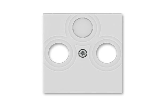 ABB LEVIT Kryt 5011H-A00300 16 zásuvky anténní s vylamovacím otvorem, šedá