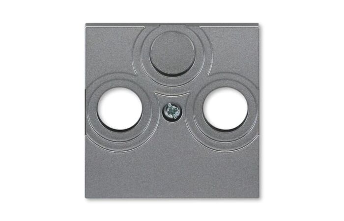 ABB LEVIT M Kryt 5011H-A00300 69 zásuvky anténní s vylamovacím otvorem, ocelová