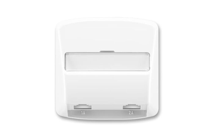 ABB Kryt TANGO 5013A-A00215 B zásuvky telefonní 2násobné, bílá