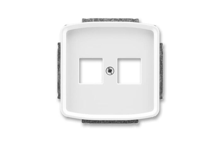 ABB Kryt TANGO 5014A-A02018 B zásuvky komunikační přímé (2x), bílá