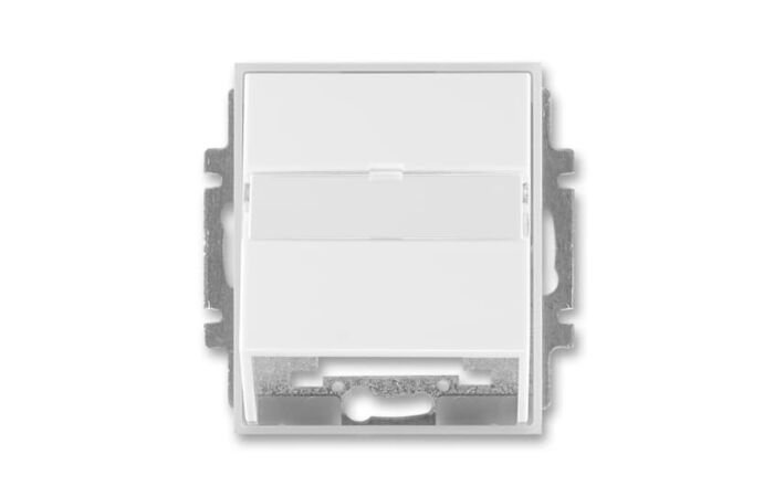 ABB ELEMENT, TIME Kryt 5014E-A00100 01 zásuvky komunikační s popisovým polem, bílá/ledová bílá