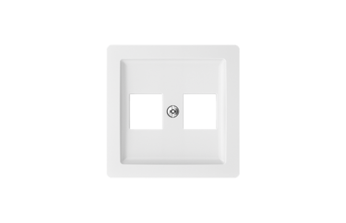 ABB Kryt SWING 5014G-A02018 B1 zásuvky komunikační, bílá