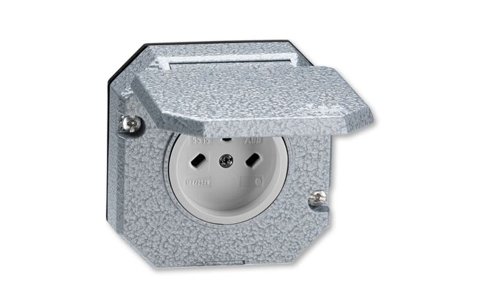 ABB Zásuvka technická venkovní, vestavná, Al, vzor C2, IP55  5515N-C05763
