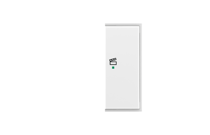 ABB Kryt ELEMENT, TIME 6220E-A02203 01 2násobný pravý, symbol „scény“; bílá/ledová bílá