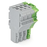 WAGO Svorka 2022-104/000-036 1vodičová pružinová Push-in CAGE CLAMP®, 4 mm², šedá/zelenožlutá