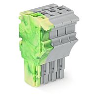 WAGO Svorka 2022-104/000-037 1vodičová pružinová Push-in CAGE CLAMP®, 4 mm², šedá/zelenožlutá