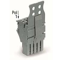 WAGO Svorka 2022-115/147-000 1vodičová pružinová Push-in CAGE CLAMP®, 4 mm², šedá