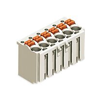 WAGO Konektor 2091-1126 1vodičový pružinový Tlačítko Push-in CAGE CLAMP®, šedá