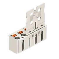 WAGO Konektor 2092-3104 1vodičový pružinový Tlačítko Push-in CAGE CLAMP®, šedá
