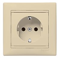 774323 VA BÉŽ. ZÁSUVKA 2P+T SCHUKO MB