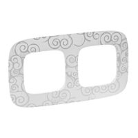 LEGRAND Rámeček 754342 2P chrom narcis