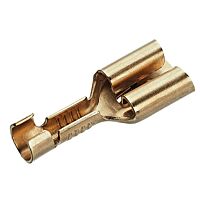 CIMCO Neizolovaný mosazný konektor 0,5-1/6,3x0,8 mm (100 ks)