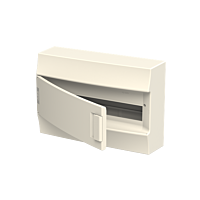 ABB Skříň Mistral41W 18TE vč. NPE, na omítku, neprůhledné plastové dveře, IP41