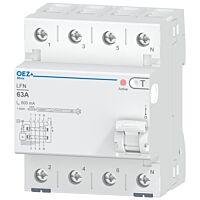 OEZ Proudový chránič,LFN-63-4-500B-K