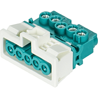 zásuvka vestavná, 5-pól, gesis mini, bar