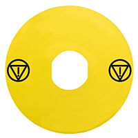 SCHNEIDER ZBY9140M Štítek Nouzového zastavení pod