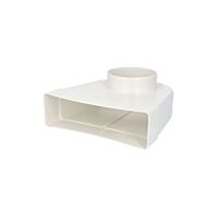 VENTS Koleno 821 90° 100mm/60x204mm PVC