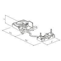 ELECTRO-TERMINAL Spona odlehčovací  BFP+ZUG SLK 7 STAND ALONE ke svorce SLK7