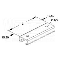 WAPRO Lišta 30x15mm, d:300mm, profilová