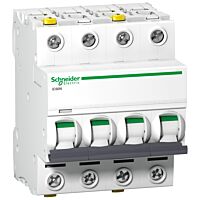 SCHNEIDER A9F04470 Jistič iC60N 4P 0,5A C