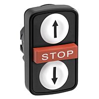 SCHNEIDER ZB5AA71114 Ovládací hlavice trojtlačítko