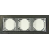 Rámeček LOGUS troj.inox/al 90930 TIA