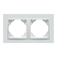 LOGUS90 Rámeček dvojitý bílá 90920TBB