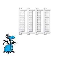FINDER Sada štítků 060.48, plast, 48 štítků (6x12mm)
