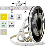 MCLED Pásek LED SMD5050 Y, 120LED/m, 28,8W/m, 720lm/m, IP54, DC 24V, 12mm, 5m