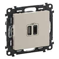 Zásuvka VALENA LIFE 753206 2xUSB béžová