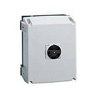 4P odpínač 125A-v krytu-černý uzamykatel