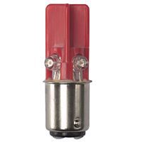 Žár.LED  baj. BA15D 240V 50mA červená