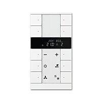 ABB TENTON Ovladač 2CKA006330A0012 10násobný kombinovaný, s ovládáním HVAC, snímačem CO₂ / vlhkosti, studio bílá, SBC/U10.0.1-84