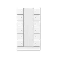 ABB TENTON Ovladač 2CKA006330A0016 12násobný s popisovým polem, se snímačem teploty, studio bílá, SB/U12.0.1-84