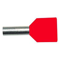 PROTEC Dutinka PAEH 1,00/8mm lisovací rudá dvojitá