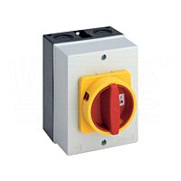 SÄLZER Spínač 32A/3P 0-1 IP65 žluto/rudá