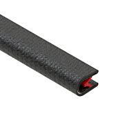 NIEDAX Pásový chránič hran 10x14,5 mm, černý, s ocelovou výztuhou RKBA 10