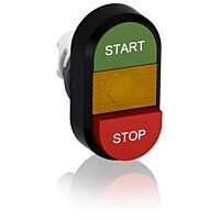 ABB Ovl. prvky modulární 22mmMPD15-11Y Dvojité tlačítko ZelenéČervené  1SFA611144R1103