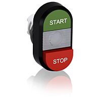 ABB Ovl. prvky modulární 22mmMPD15-11C Dvojité tlačítko ZelenéČervené  1SFA611144R1108