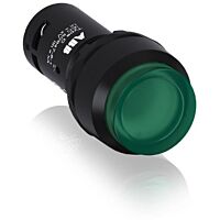 ABB Ovl. prvky kompaktní 22mmCP4-12G-10, Tlačítko zelené, prosvětlené, včetně LED  1SFA619103R1212