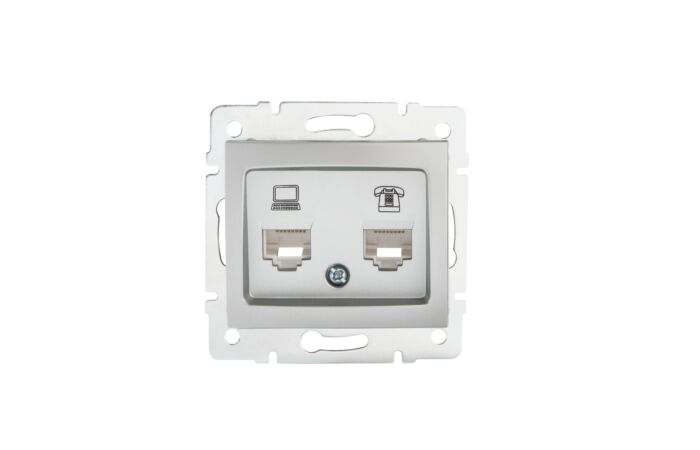 DOMO   Zásuvka datová-telefonní, (RJ45Ca