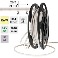 LED pásek Dot-Free EWW, 304LED/m, 19W/m,