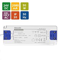 Napájecí zdroj 50W, DC24V/2,08A, IP20, p