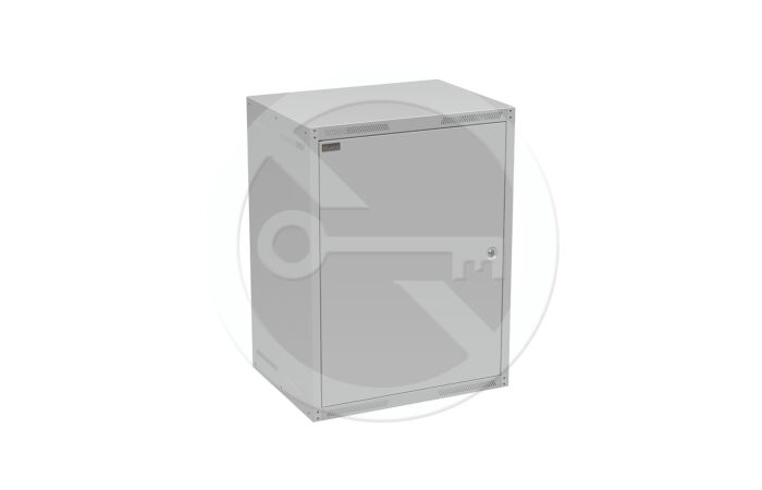 SOLARIX Skříň nástěnná GrandN-16U-645-21-G, 450mm, 19", plné dveře, IP20,m šedá